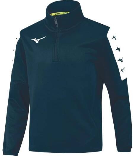 Dětské termoprádlo Dětská sportovní mikina Mizuno Nara Interlock Training Top Jr / Navy Velikost: 128
