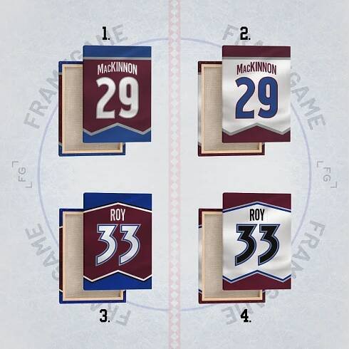 Colorado Avalanche dres na plátně - FRAMEGAME
