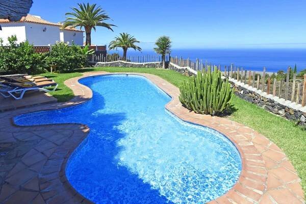 Apartmán o rozloze bazénu s výhledem na moře na ostrově La Palma