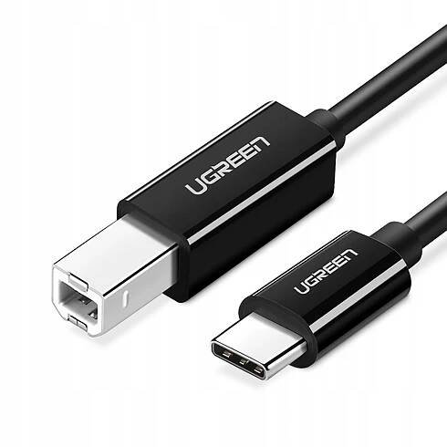 Kabel Ugreen US370 45106 pro tiskárnu USB-C / USB-B 2 m - černý