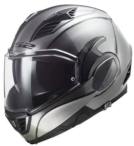 Překlápěcí přilba na motorku LS2 FF399 VALIANT II Jeans titanová