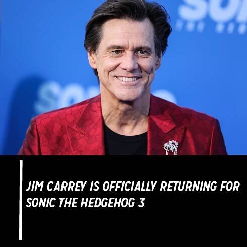 Jim Carrey Is Officially Returning for ‘Sonic the Hedgehog 3'