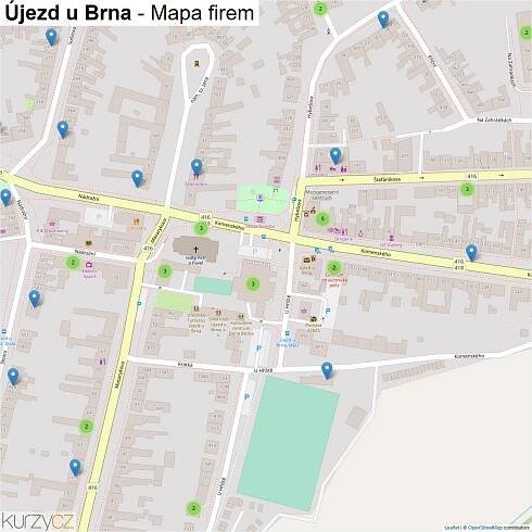 Újezd u Brna - mapy | Kurzy.cz