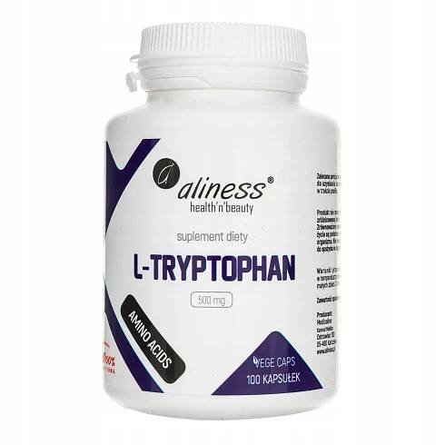 L-TRYPTOPHAN 500MG 100 KAPSLÍ. ALINESS L-TRYPTOFAN
