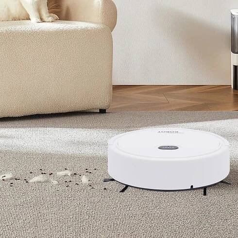 Robotický vysavač na podlahy Robot vysavač a mopovací robot 30min provozu (bílý)