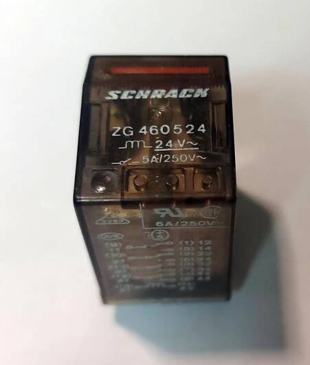 Průmyslové paticové relé Schrack ZG460524 24VAC 4xDPDT 5A/250VAC - Elektronika
