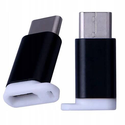 Adaptér REVERSE Konektor Micro USB na USB C Černý Přenos Váha výrobku včetně jednotkového obalu 0.15 kg