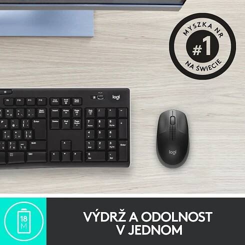 Logitech Wireless Mouse M190, Charcoal