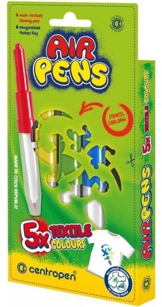 Foukací fixy na textil AIR PENS TEXTIL 1539/5