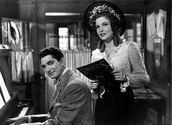 RHAPSODY IN BLUE, Robert Alda, Joan Leslie, 1945