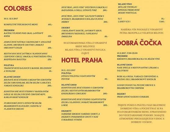 Svatomartinské menu | TIC Nový Jičín