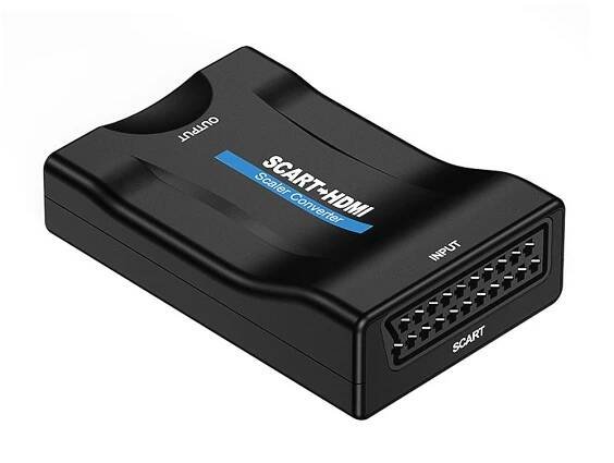 PremiumCord Převodník SCART na HDMI 1080P s napájecím zdrojem 230V | KRUP