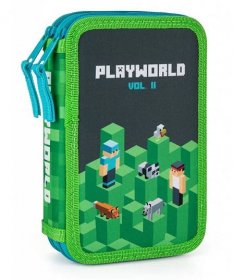 Penál 2 p. prázdný Playworld 2023