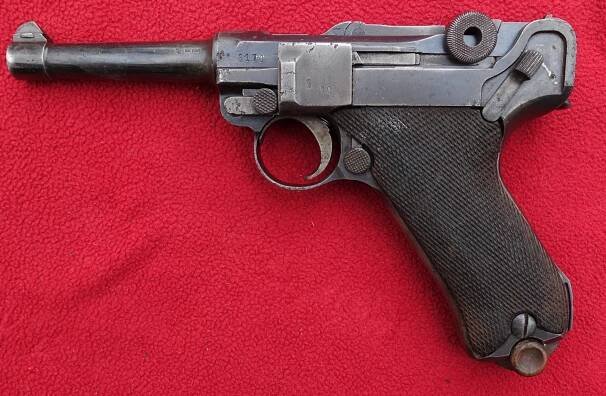 Pistole Erfurt P08 z výzbroje Reichswehru - Sběratelské zbraně