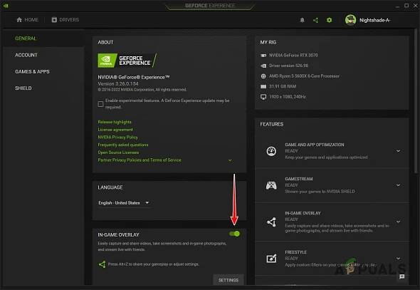 Enabling In-Game Overlay