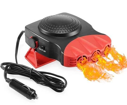 *VÝPRODEJ*TEPLOVZDUŠNÝ VENTILÁTOR DO AUTA 150W - RYCHLÉ ODMRAŽENÍ SKLA