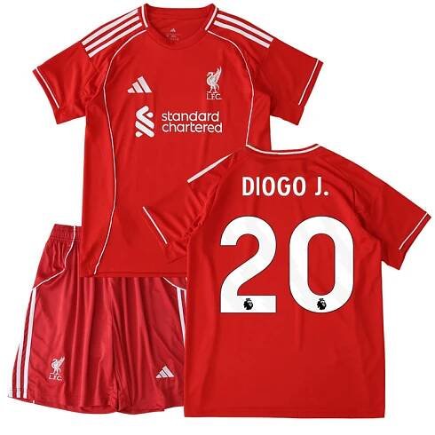 Domácí dres Liverpool pro děti 25/26 - s potiskem Diogo J. 20