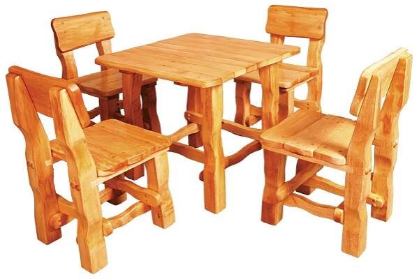 MAX 3 Set zahradního nábytku - 80x80cm - Nábytek z lesa