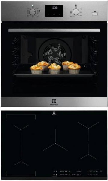 SET Parní trouba ELECTROLUX 600 PRO EOD3H50TX + Indukční deska Electrolux EIV835