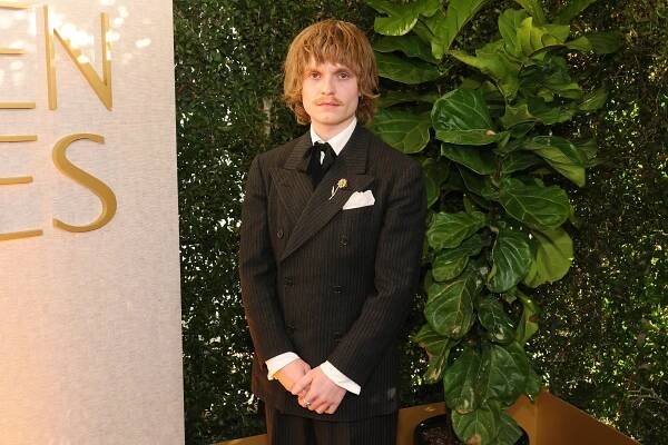 Tom Glynn-Carney at the Golden Globe Awards.