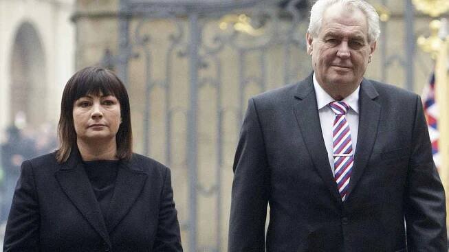 Prezident Miloš Zeman s manželkou Ivanou.