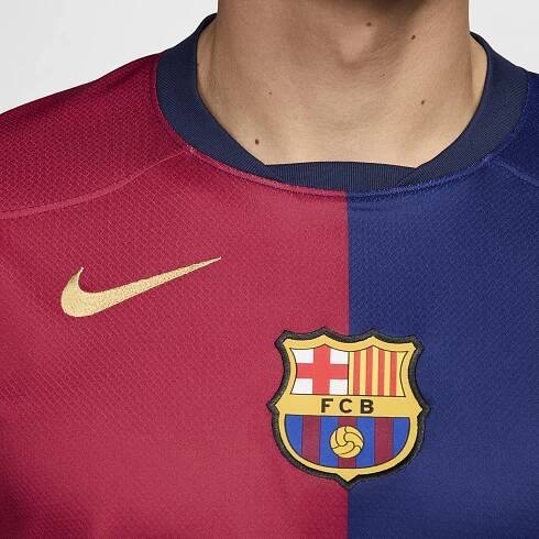 Pánský domácí dres s krátkým rukávem Nike FC Barcelona Stadium 2024/25