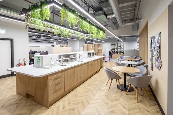 Kitchen space.