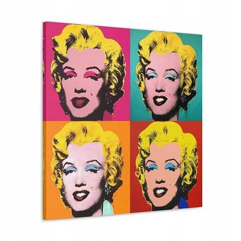 Obraz na plátně ANDY WARHOL - SHOT MARILYNS reprodukce 60x60 podpora