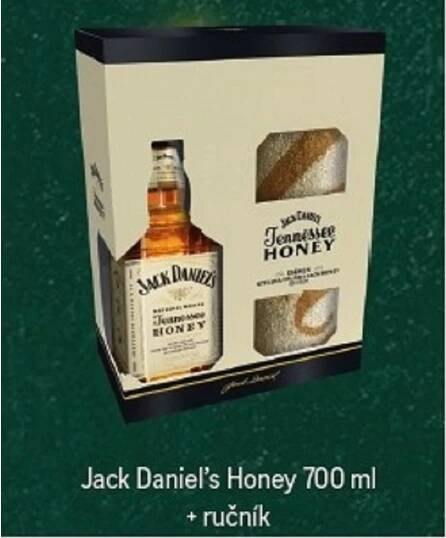 Jack Daniel's Honey 35% 0,7 l (dárkové balení ručník)