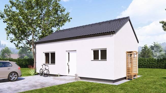 Výstavba dřevostavby Bungalov Easy 38 za 2 449 000 Kč Olomouc, Slavonín Smart dřevostavby