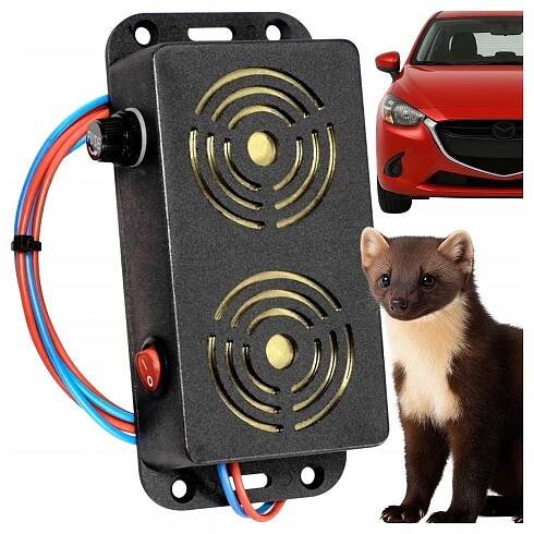 ULTRAZVUKOVÝ ODPUZOVAČ KUN A MYŠÍ DO AUTA PROFESIONÁLNÍ 2X50 MM PL