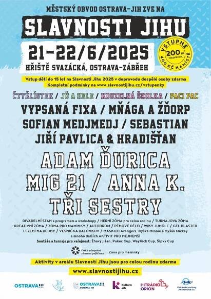SLAVNOSTI JIHU 2025 (Kultura) - Hřiště ul. Svazácká, Ostrava-Zábřeh