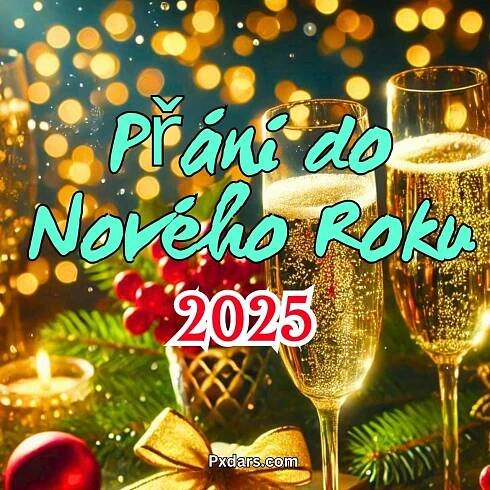 245+ Přání do Nového Roku 2025 Obrázky, GIF, Foto Zdarma