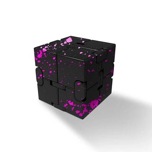 Hračka Fidget Infinity Cube, hliníková slitina Metal Infinity Cube Gadgets Hračky pro dospělé, Magic Cube pro úlevu od stresu