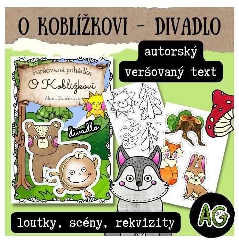 O KOBLÍŽKOVI - autorský veršovaný text + mluvené slovo, kulisy | Inspirace (nejen) do školky