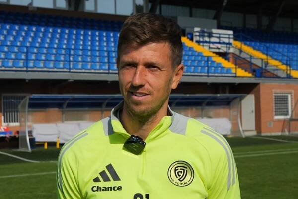Lukáš Bartošák a trenér Bronislav Červenka před utkáním s Mladou Boleslaví - FC Zlín