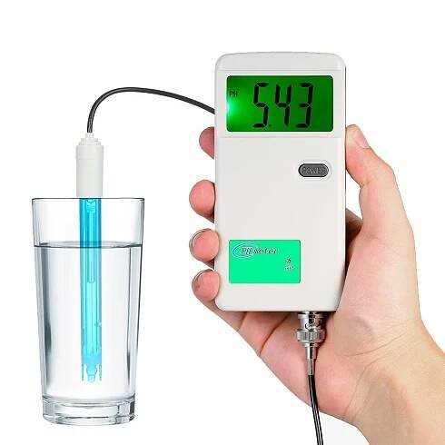 PH metr Vysoce přesný přenosný pH tester s podsvícením displeje Tester kvality vody pro laboratoř