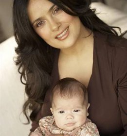 Salma Hayeková s dcerkou Valentinou