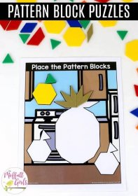 Pattern Block Puzzles- fruit