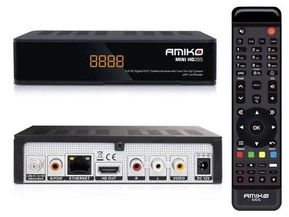 Amiko MINI HD 265 - nejede HDMI - pouze AV - TV, audio, video