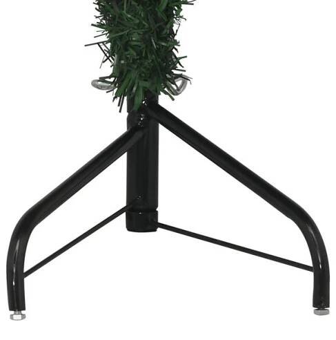 vidaXL Rohový umělý vánoční stromek zelený 150 cm PVC, Zelená
