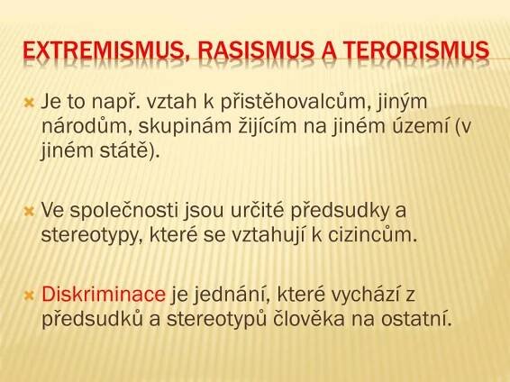 PPT - Extremismus, rasismus a terorismus PowerPoint Presentation, free download - ID:5281036