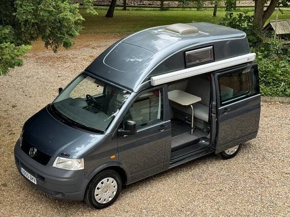 2006 VW T5 Reimo Camper Van High Top 1.9TDi - Grey - 87847 miles - 1 Owner 9yrs | Dragonville Leisure Lincolnshire Camper
