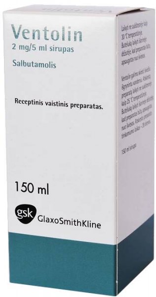 Ventolin 2 mg/ml cena