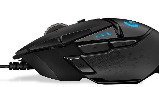 Logitech G502 HERO Wired Gaming Mouse: USB Connection for Windows & macOS Compatibility, 5 of 9
