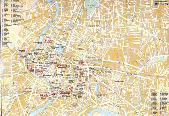 Map of cities : Bangkok