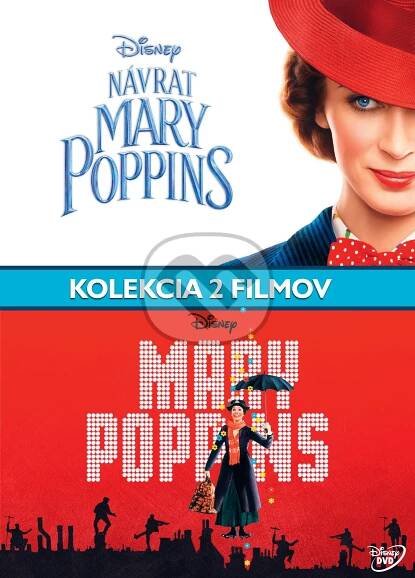 Mary Poppins + Marry Poppins se vrací / Kolekce 3D BD DVD