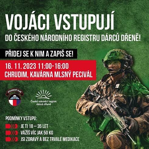 Nábor hrdinů z Chrudimska do registru dárců kostní dřeně | Město Chrudim