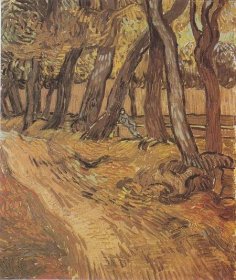 File:Van Gogh - Garten des Hospitals Saint-Paul mit Figur.jpeg - Wikimedia Commons