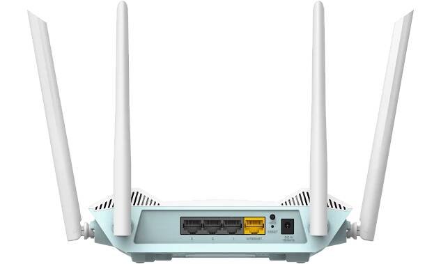 R15 EAGLE PRO AI AX1500 Smart Router - Back view.
